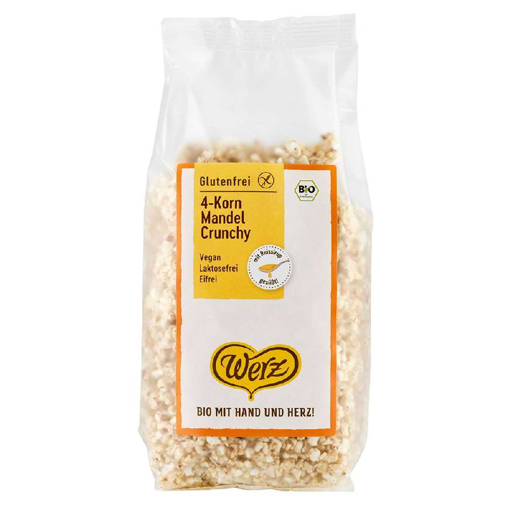 werz 4 grain almond crunchy gluten-free from the natural grain mill Werz