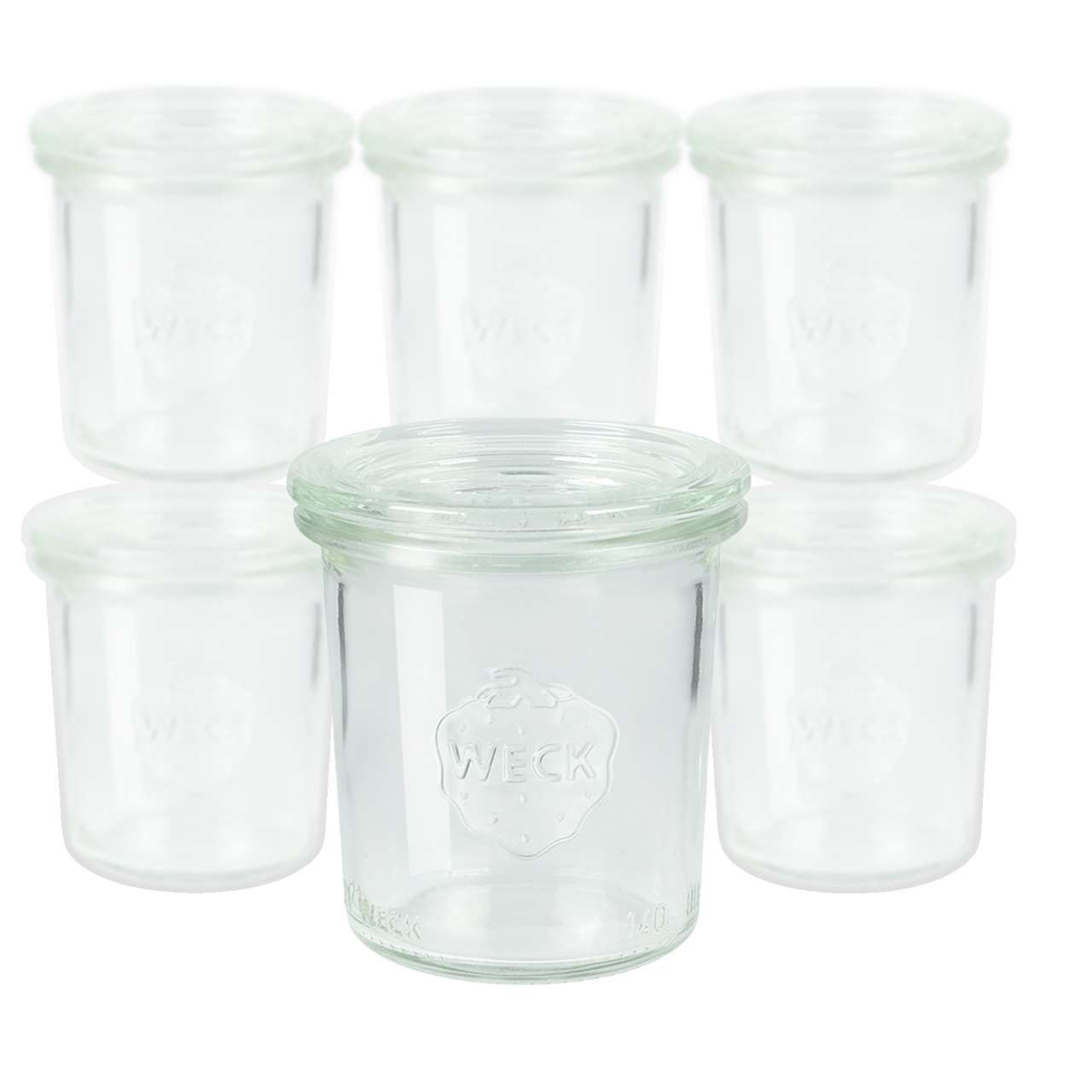 weck Alarm jars 160 ml: Pack of 6 Mini preserving jars with lid