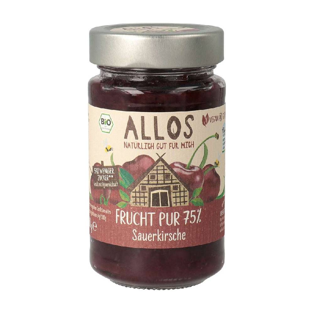 allos Allos Pure Fruit - Sour Cherry Fruit Spread - Organic & Vegan