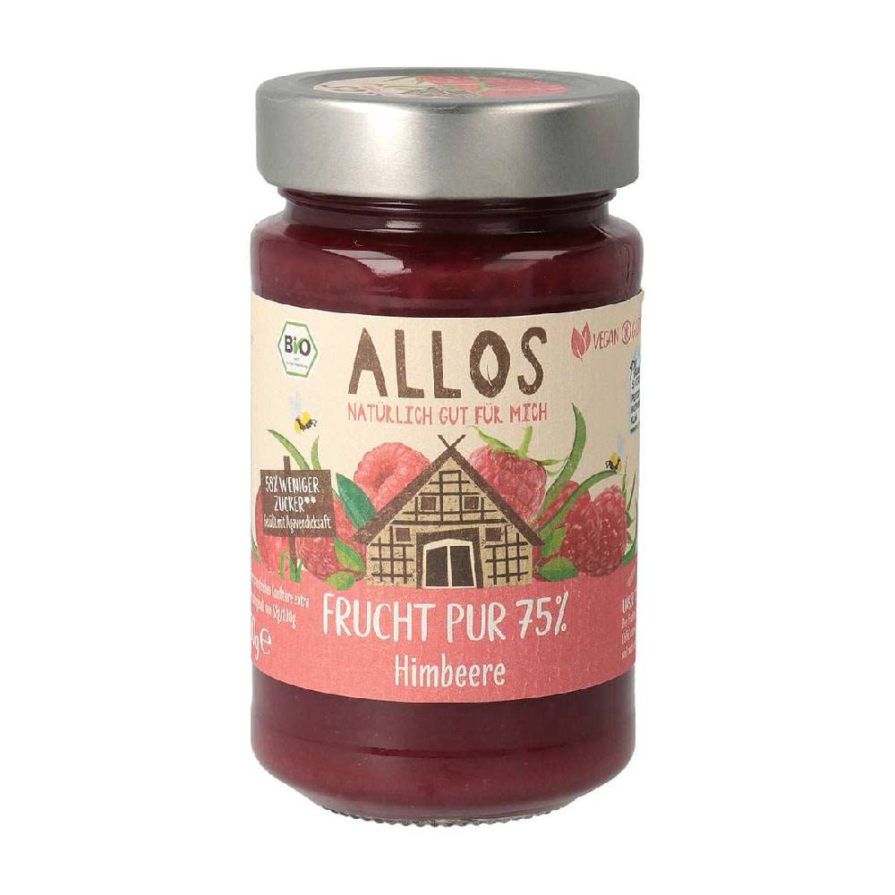 allos Allos raspberry fruit spread - extra fruity by organic raspberries