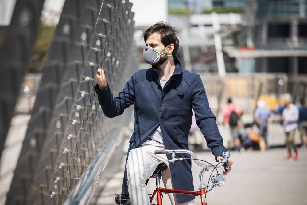 Banale BANALE Pollution Face Mask With Activated Carbon Filter