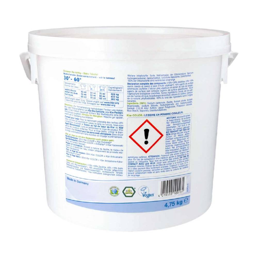 Klar Basis Compact Color Laundry Detergent, Perfume-free