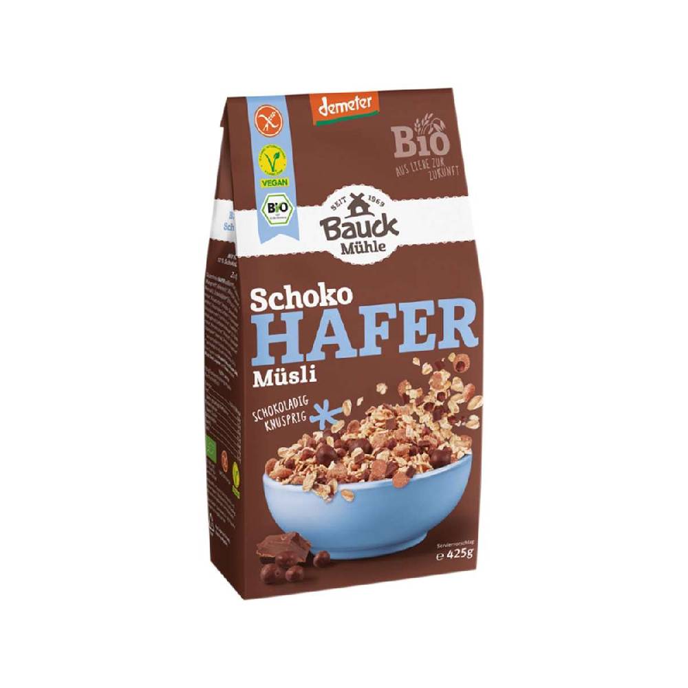 bauckhof Bauckhof chocolate muesli gluten-free with oats, 100% organic quality