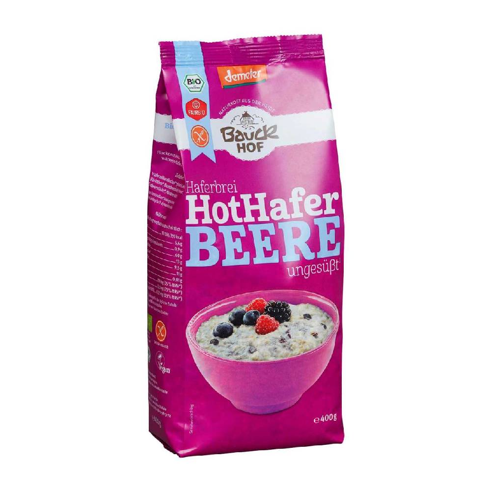 bauckhof Bauckhof Hot Hafer - Oat porridge with 19% berries - fruity & gluten-free