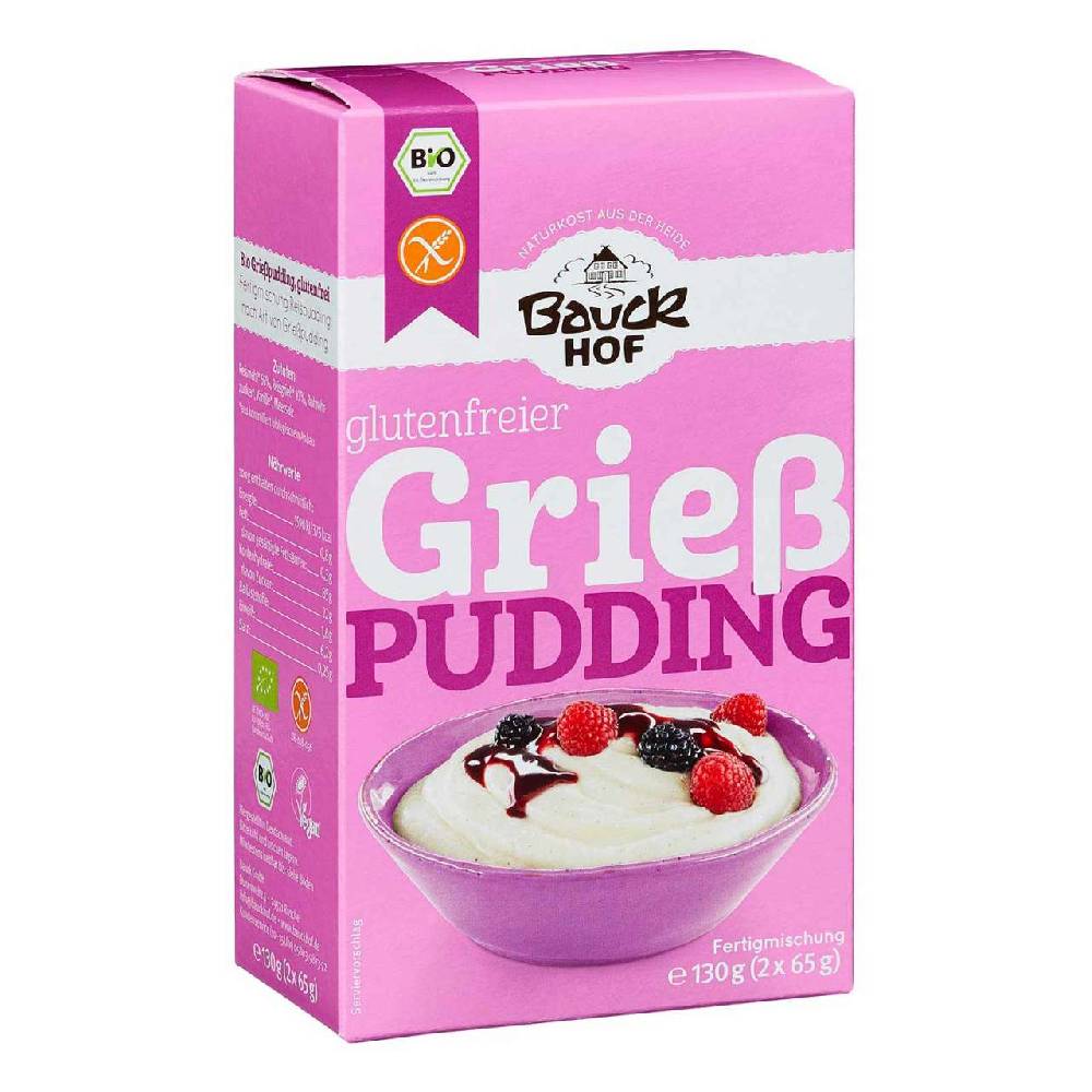 bauckhof Semolina pudding, gluten free