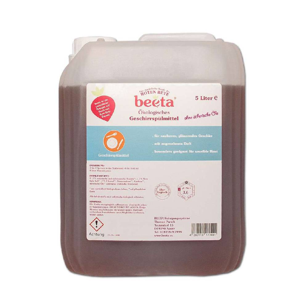 beeta Beeta hand washing up liquid, canister, 5 liter