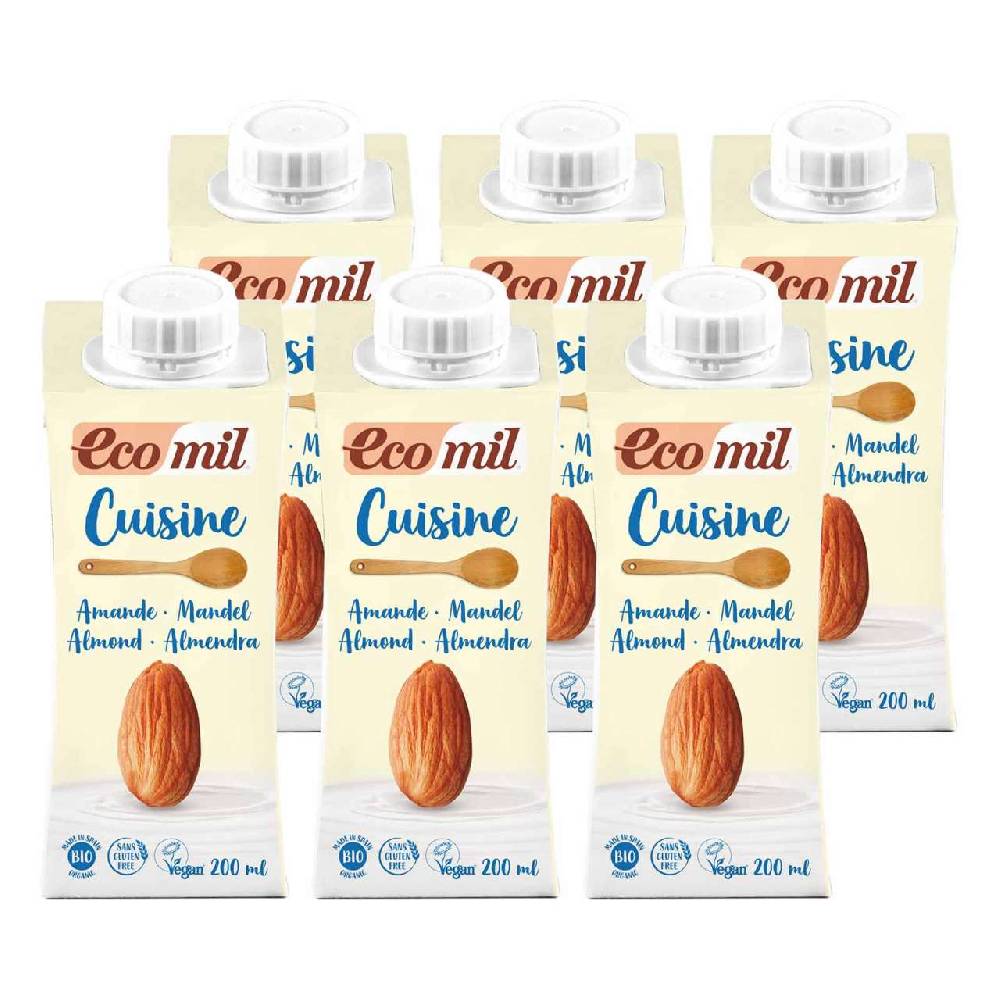 ecomil Bio Cuisine Order cream substitute in economy pack, 6 x 200 ml