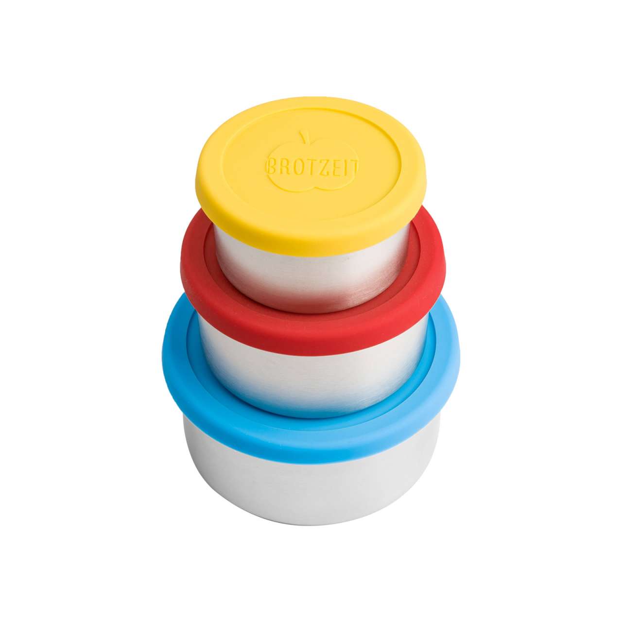 Brotzeit Brotzeit Dreierlei, Set Of 3 Food Boxes, Stainless Steel