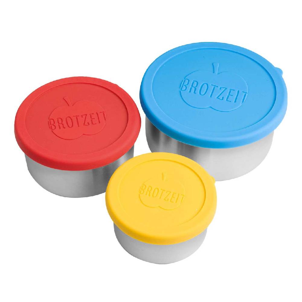 brotzeit Brotzeit Dreierlei, set of 3 Food boxes, stainless steel