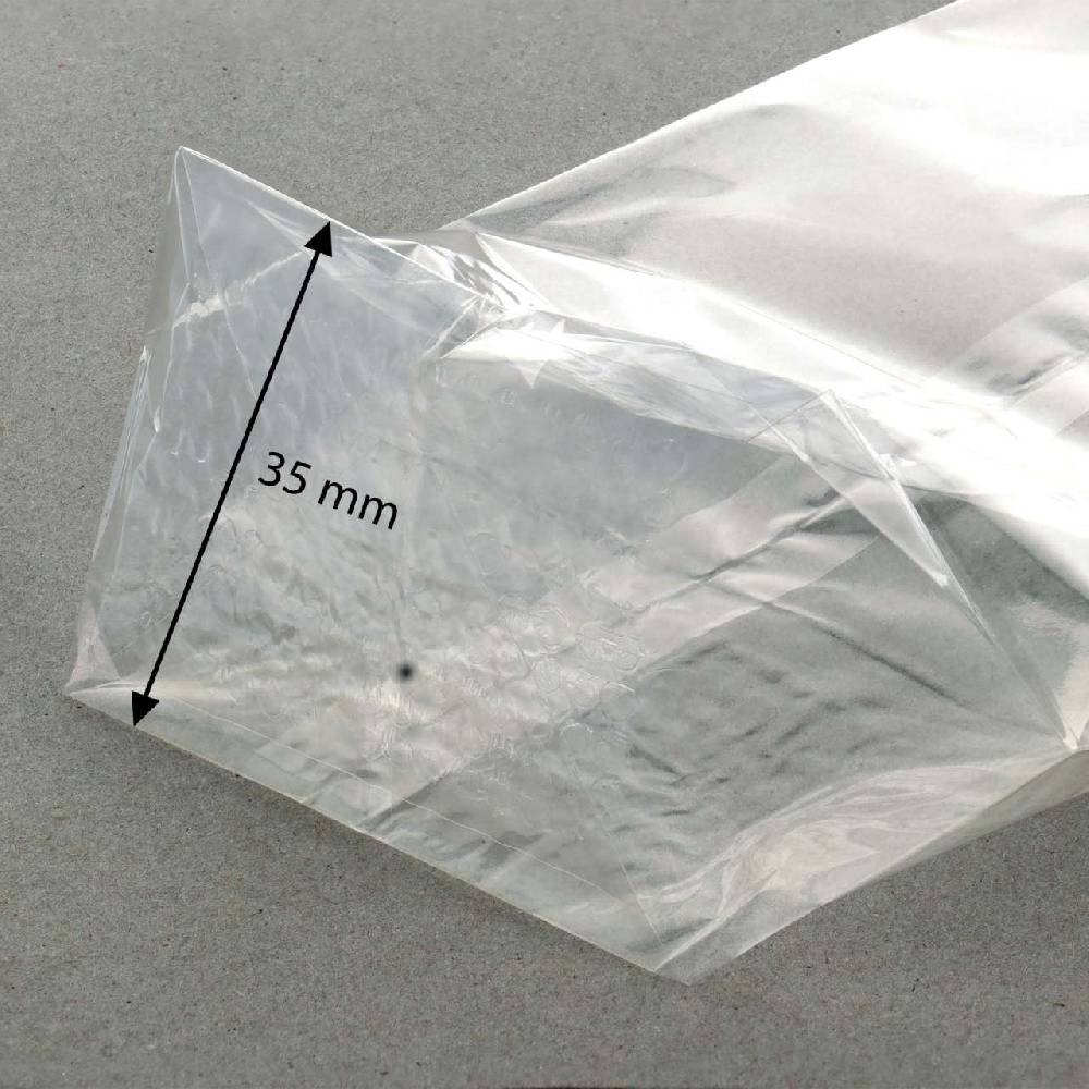 Purenature Cellophane Biodegradable Cellophane Bottom Bag, 100 Pieces