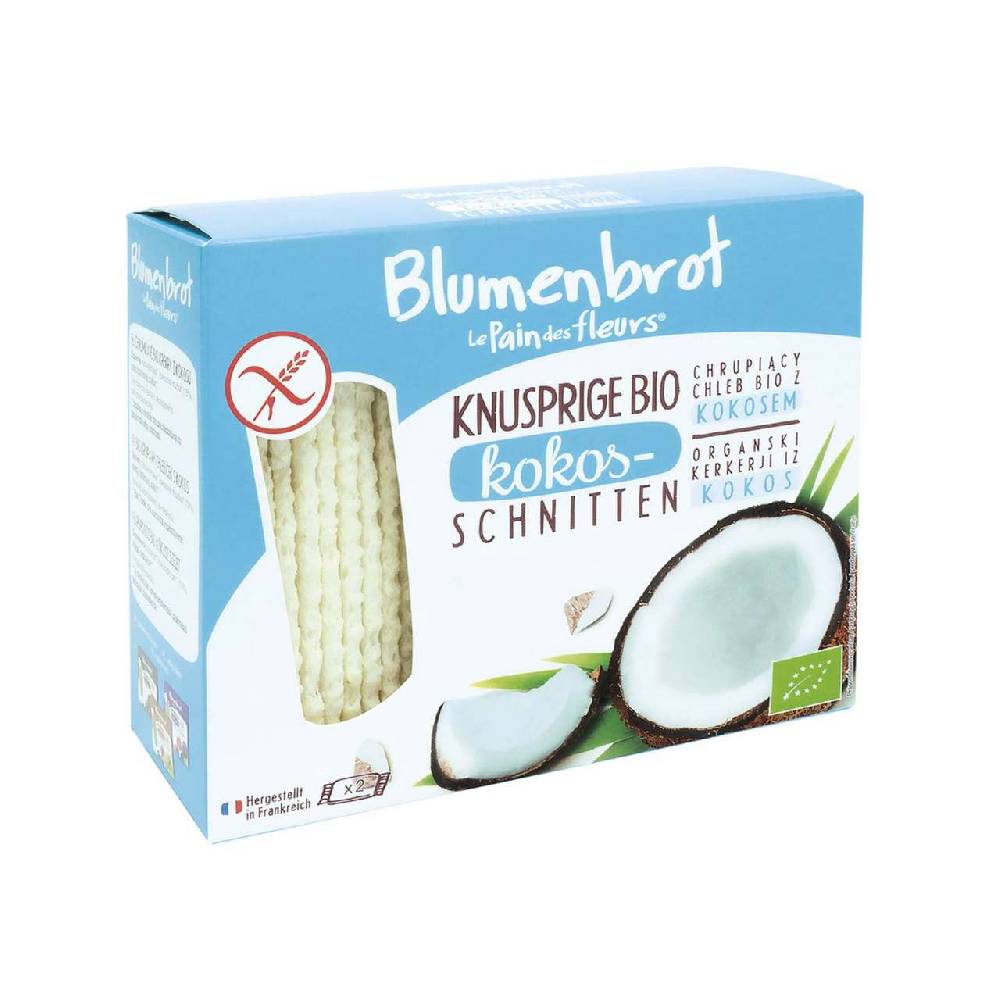 blumenbrot Coconut bread vegan and gluten-free - light flower bread coconut