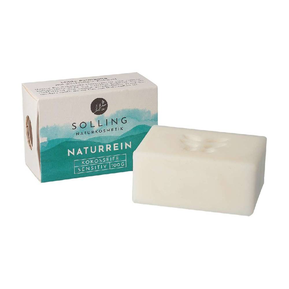 oelmuehle-solling Coconut Soap Bar by Baensch for skin & hair, fragrance free
