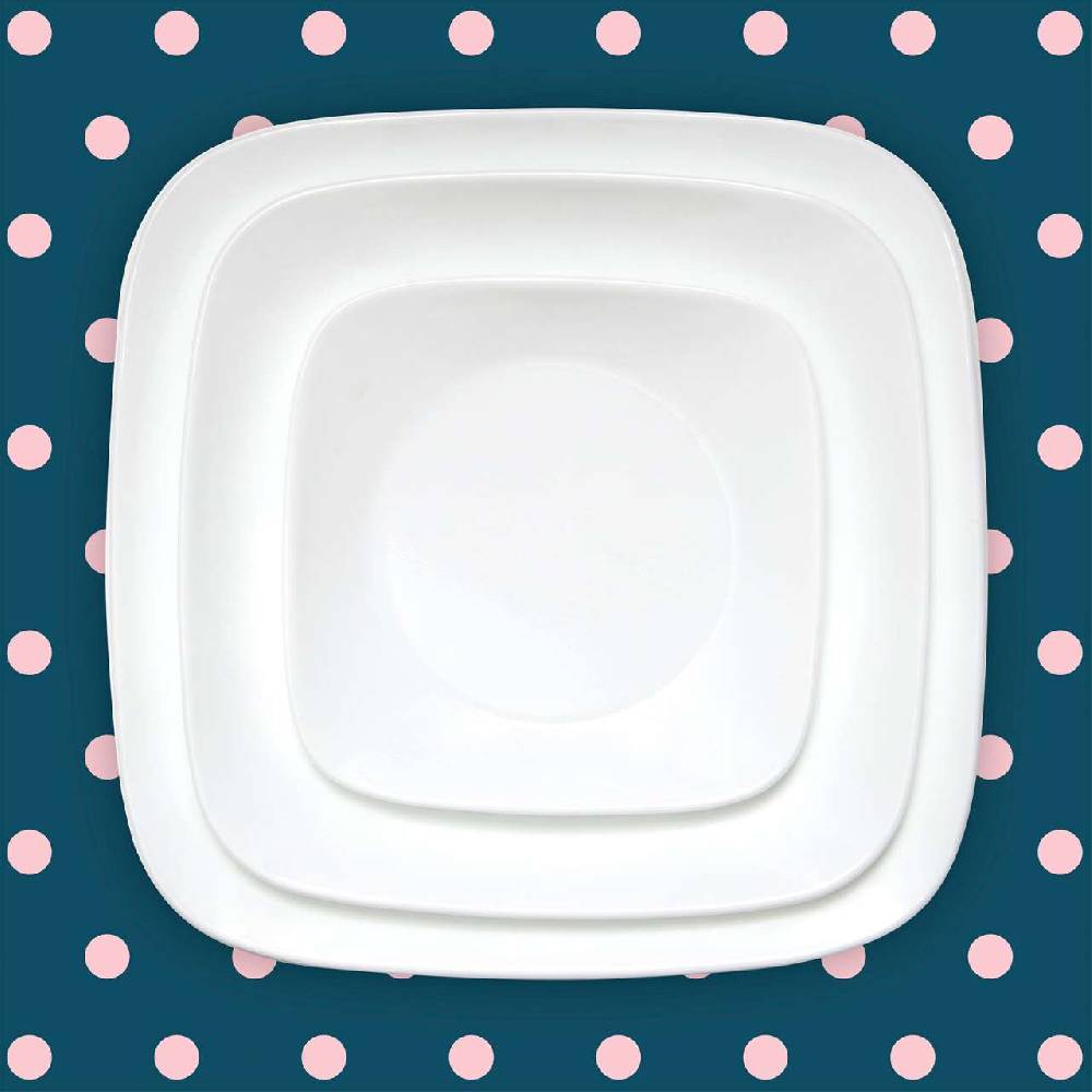 Corelle Corelle Glass Tableware Set White - Elegant & Durable Design, 18 Pieces