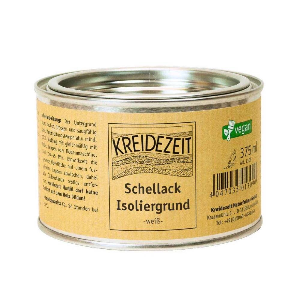 kreidezeit Cretaceous time Shellac Insulating primer white - insulating and shut-off