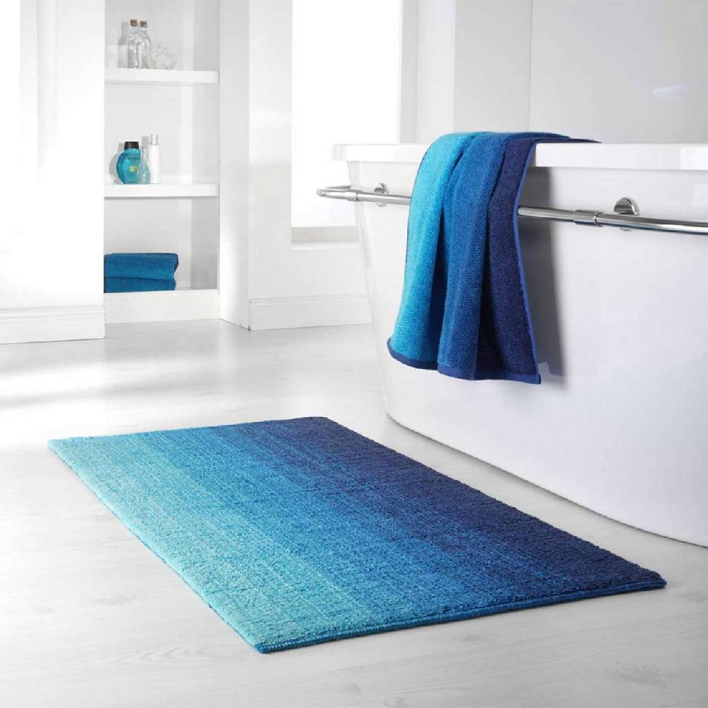 Purenature Design Bathroom Carpet Pleasantly Soft - Attractive Colour Gradient Optics