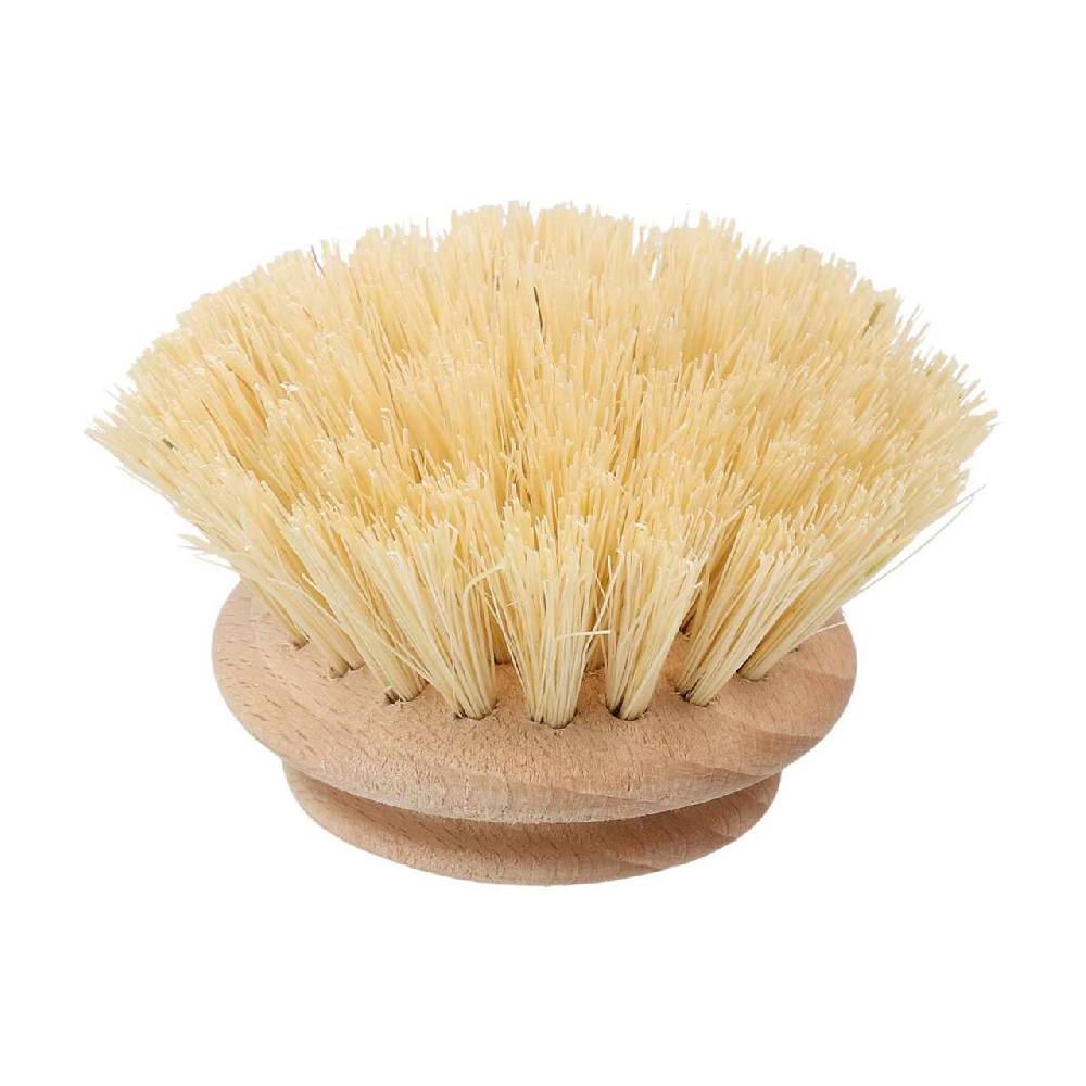 Purenature Dishwashing Brush Replacement Head With Fibre Bristles And Certified Wood