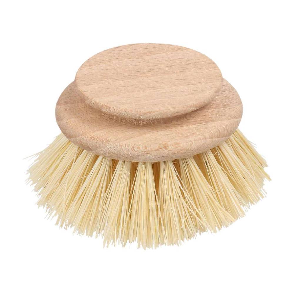 purenature Dishwashing brush Replacement head with fibre bristles and certified wood