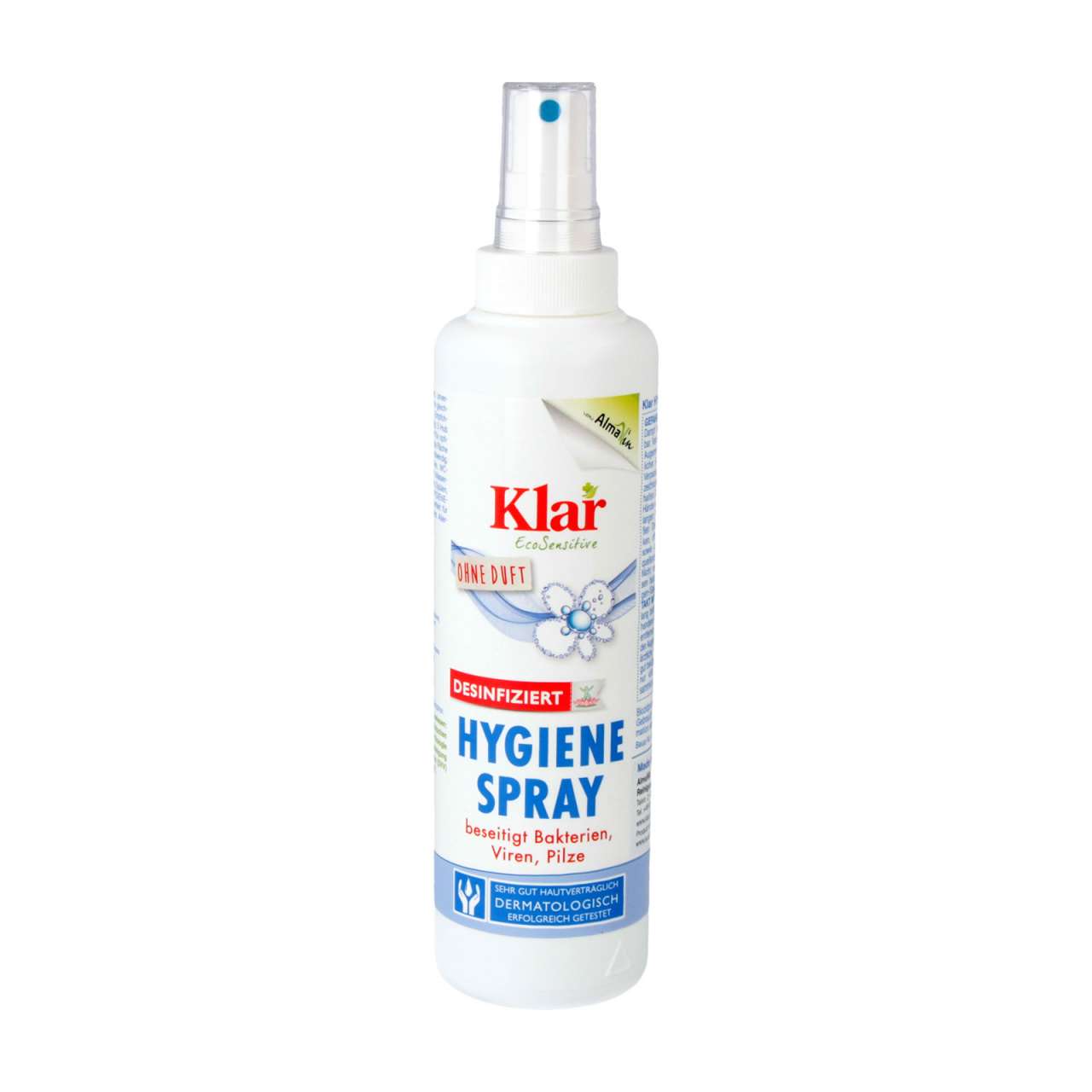 klar Disinfection spray without fragrances - Disinfection on the move