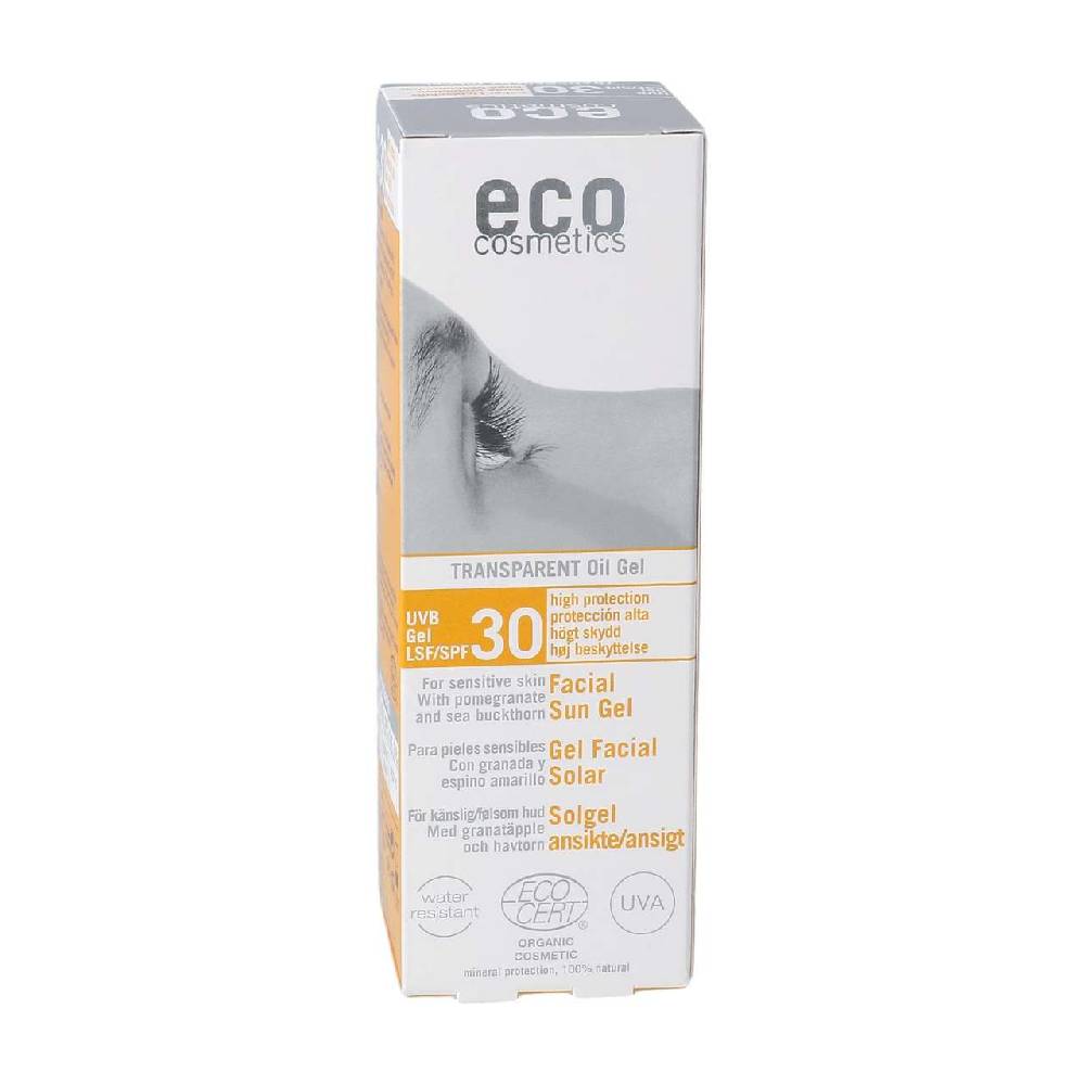 Eco-cosmetics Eco Facial Sun Gel SPF 30 Oil Gel – Mineral Based Sunscreen