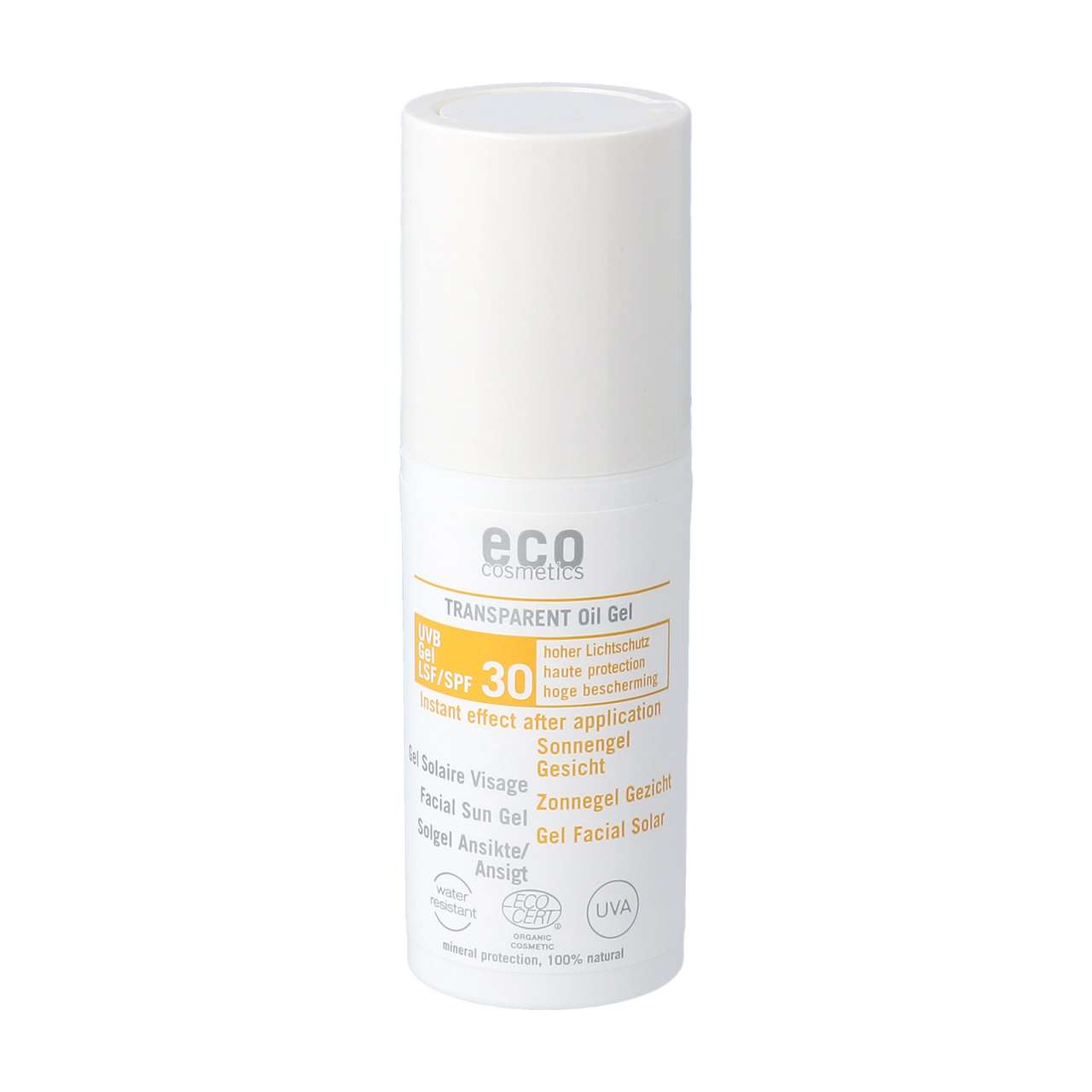 Eco-cosmetics Eco Facial Sun Gel SPF 30 Oil Gel – Mineral Based Sunscreen
