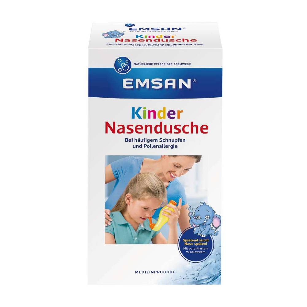 emsan Emcur Nose Flush for Children & 10 Sachets of Mineral Salt