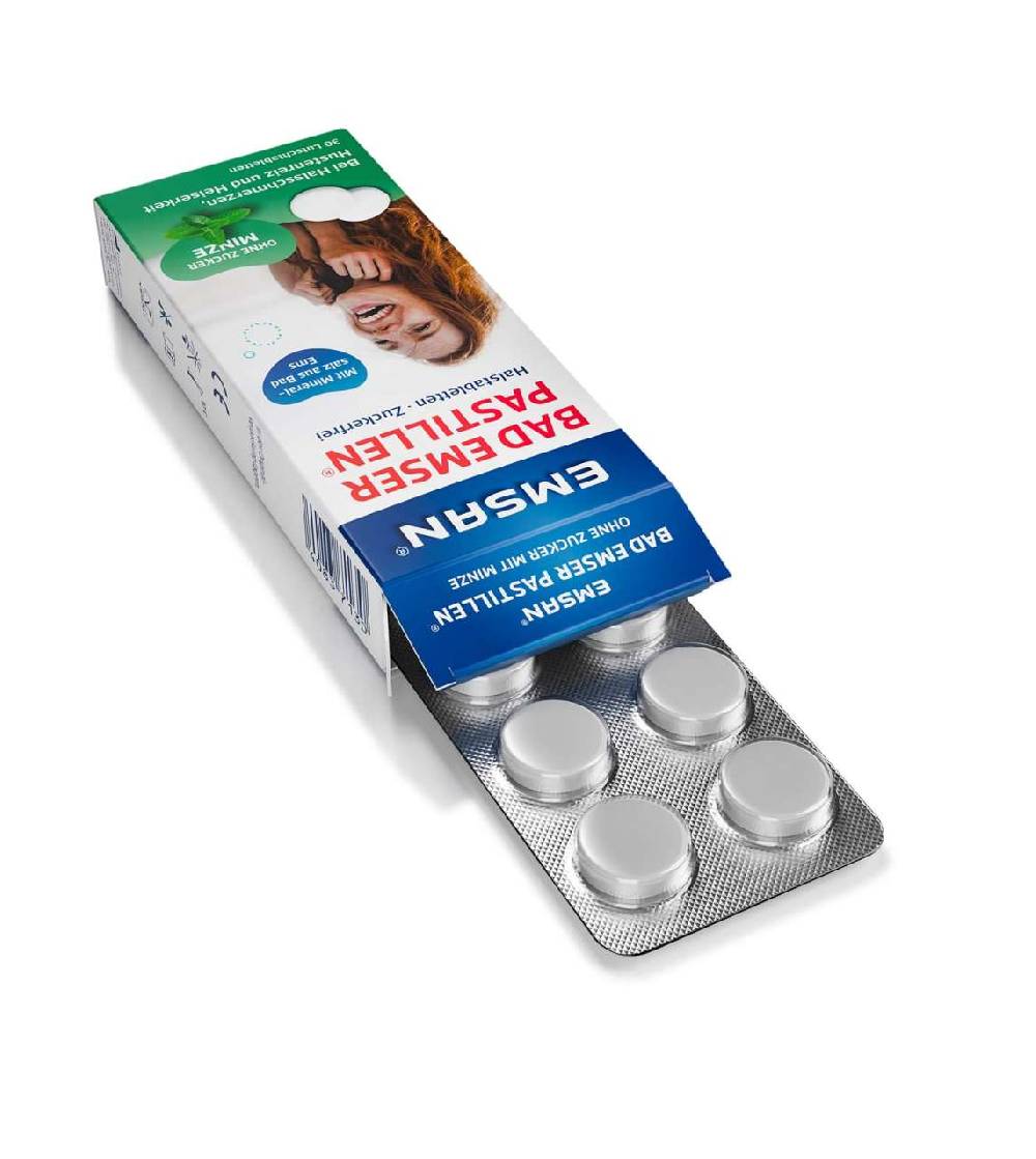 Emsan Emcur ® Bad Emser Sugar-free Pastilles
