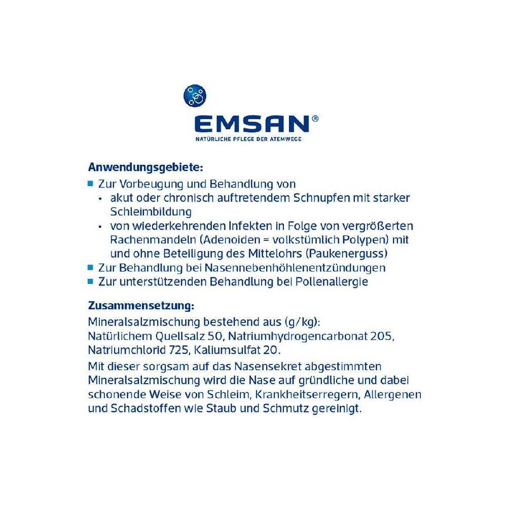 Emsan Emsan Mineral Nasal Saline Rinse For Children - 20 Sachets