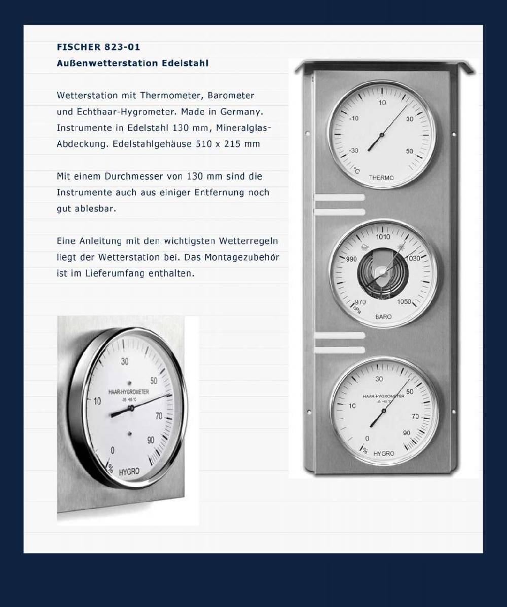Fischer-feingeraete Outdoor Weather Station
