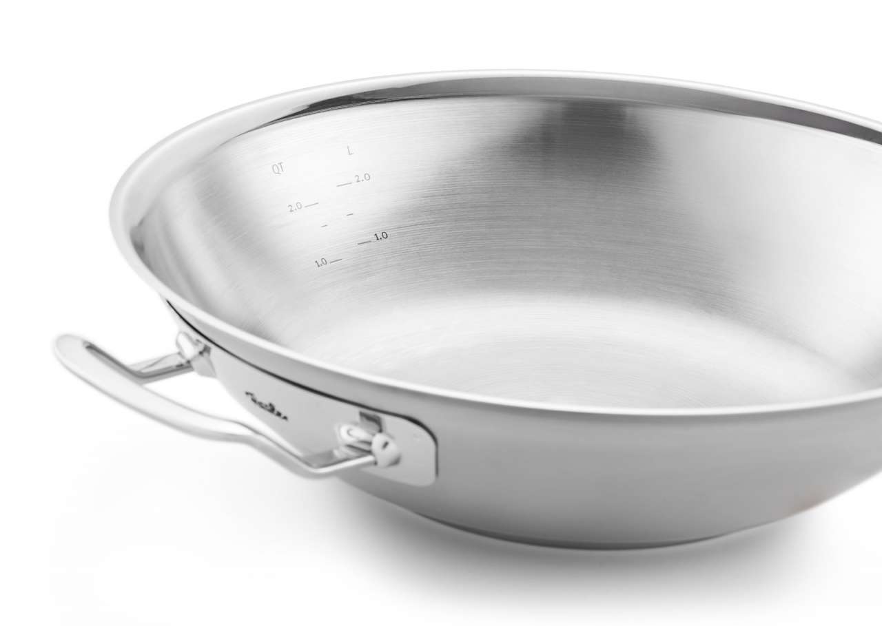 Fissler Fissler OPC Stainless Steel Wok With Metal Lid