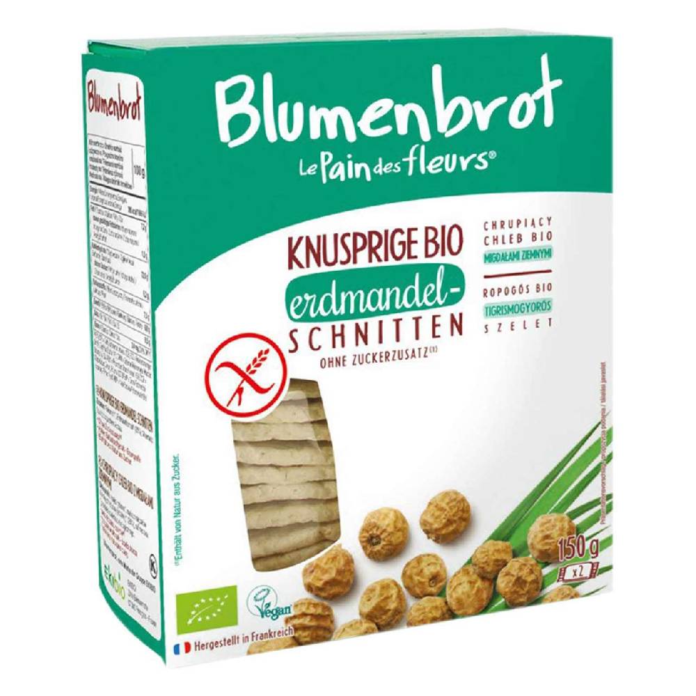 blumenbrot Flower Bread Tiger Almond: Nutty Organic Crispbread gluten-free