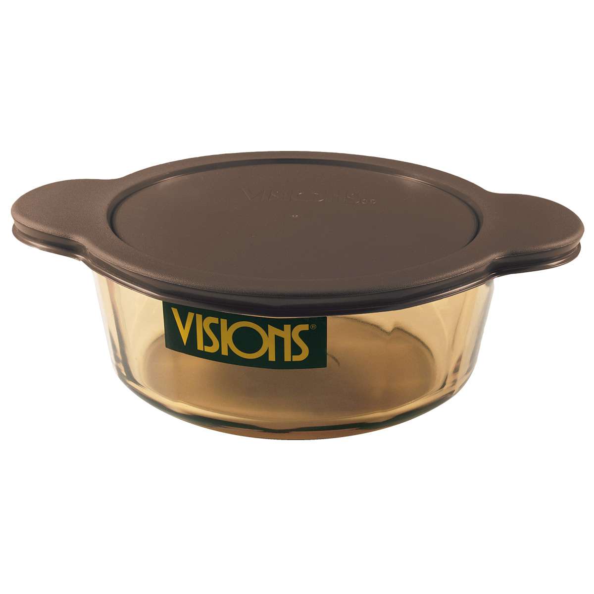 Visions Glass-Ceramic Cooking Pot With 2 Lids (1.25 Liter)