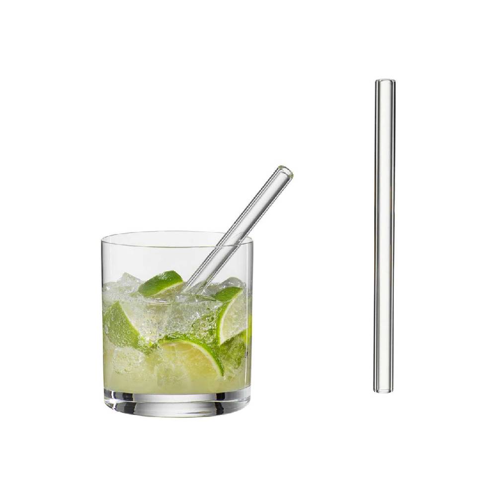 purenature Glass drinking straw in a set of 6 - buy in different lengths