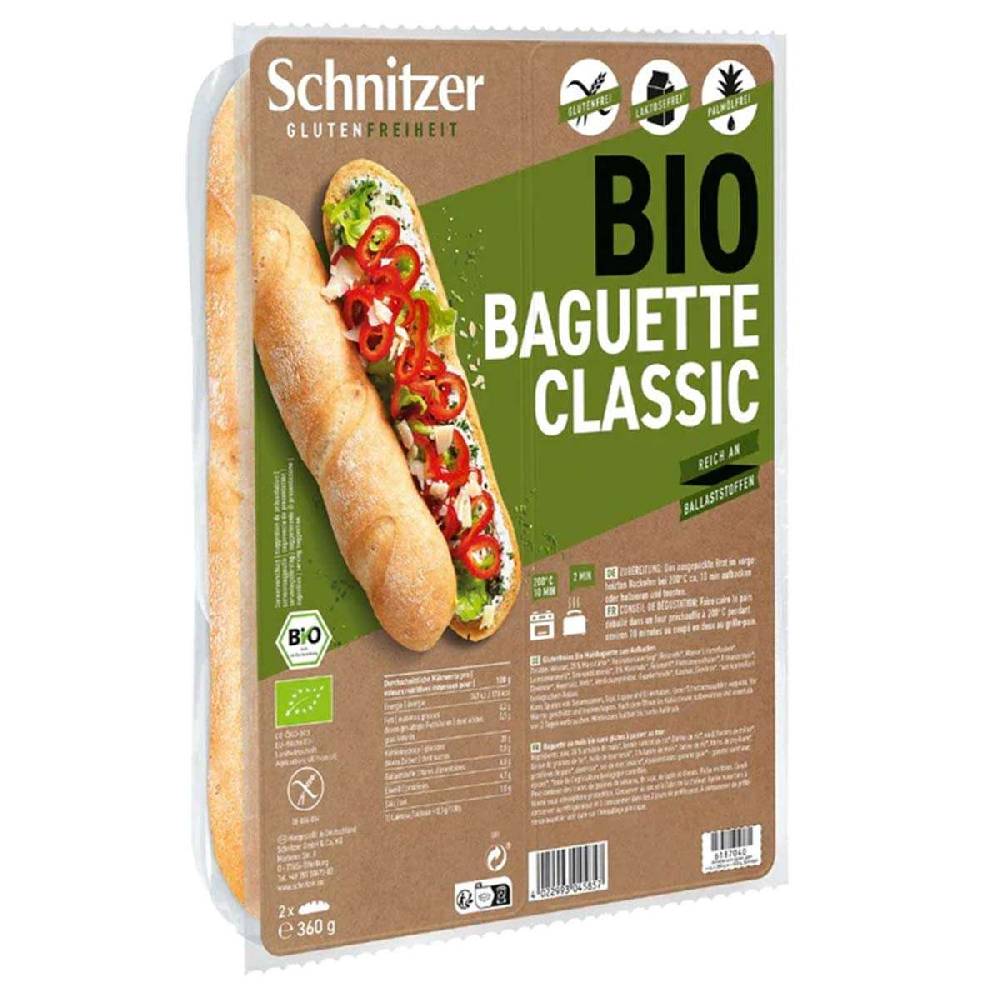 schnitzer Gluten-free baguette for baking crispy fresh in 10 minutes