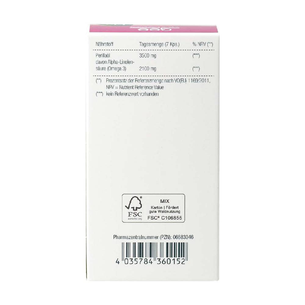 Gse Omega 3 Organic Perilla Oil Capsules, Vegan