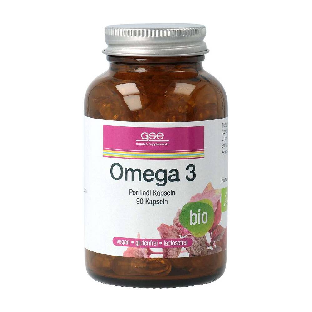Gse Omega 3 Organic Perilla Oil Capsules, Vegan
