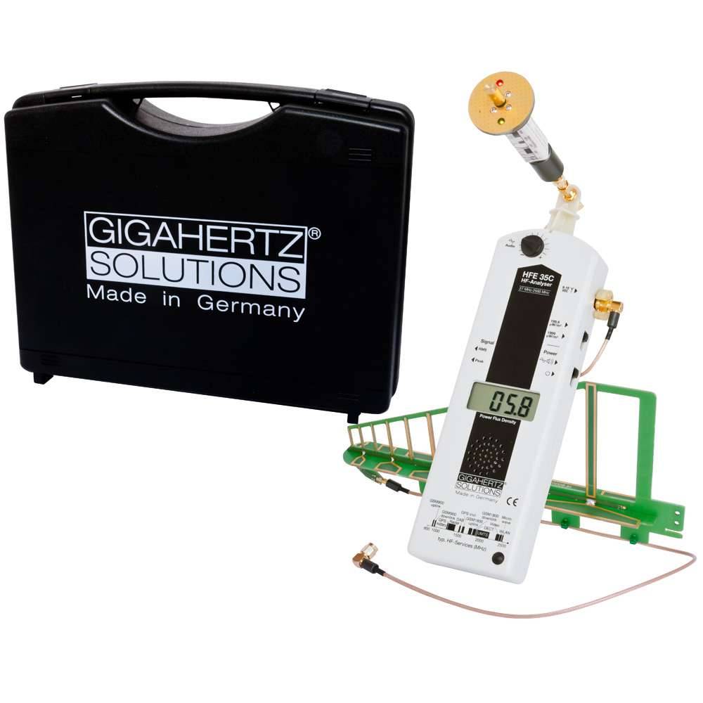 gigahertz-solutions HFE35C high frequency analyzer measures precise high frequency radiation