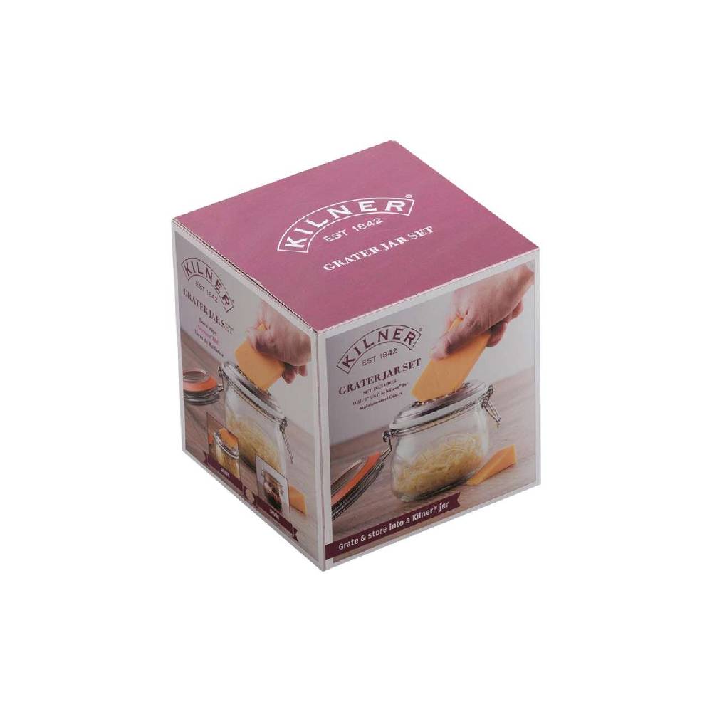 Listing/manufacturer/sSupplier/312 Kilner Stainless Steel Grater With Hanger Glass