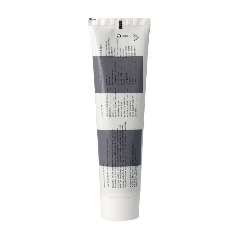 Kingfisher Kingfisher Toothpaste With Activated Carbon Natural Whitening Effect, Fluoride
