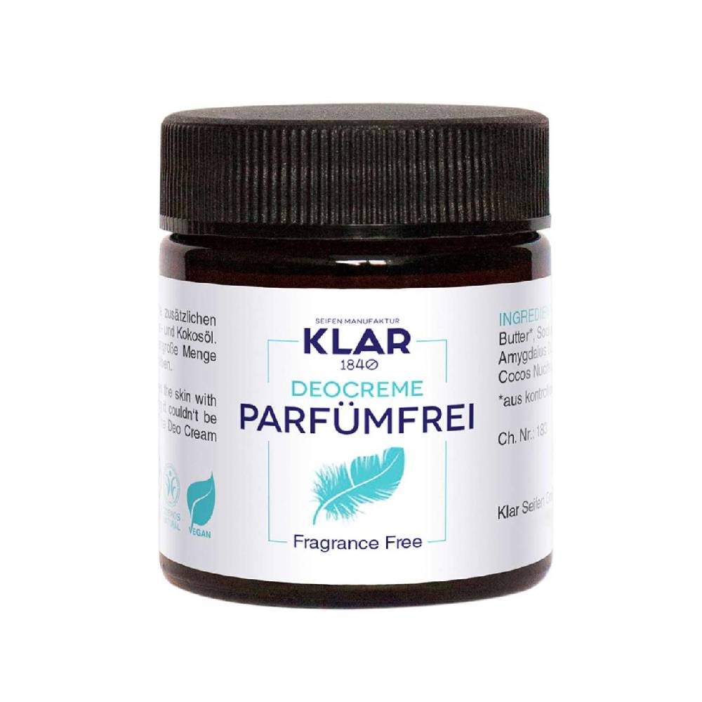listing/manufacturer/sSupplier/339 Klar deodorant cream fragrance free, 30 ml
