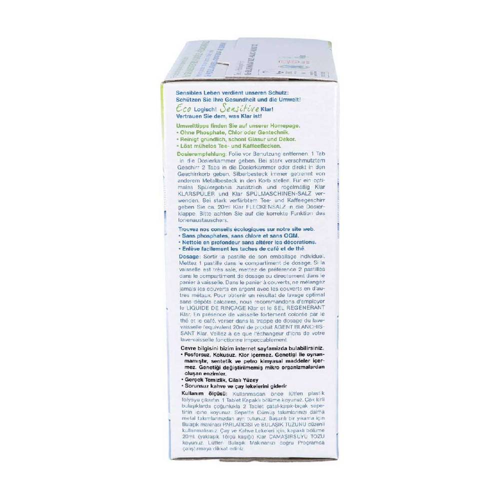 Klar Dishwasher Bio-Tabs