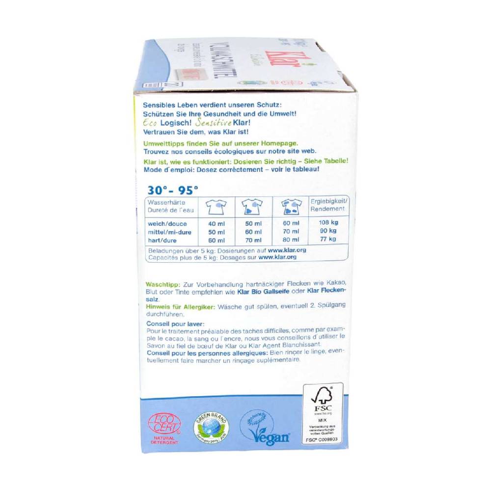 Klar Klar Soapnut Laundry Powder (fragrance-free)