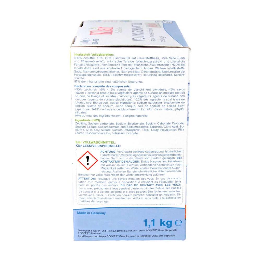 Klar Klar Soapnut Laundry Powder (fragrance-free)