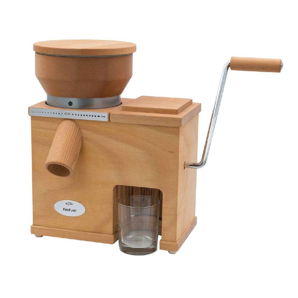 komo KoMo grain mill Fidifloc Medium with hand flocker