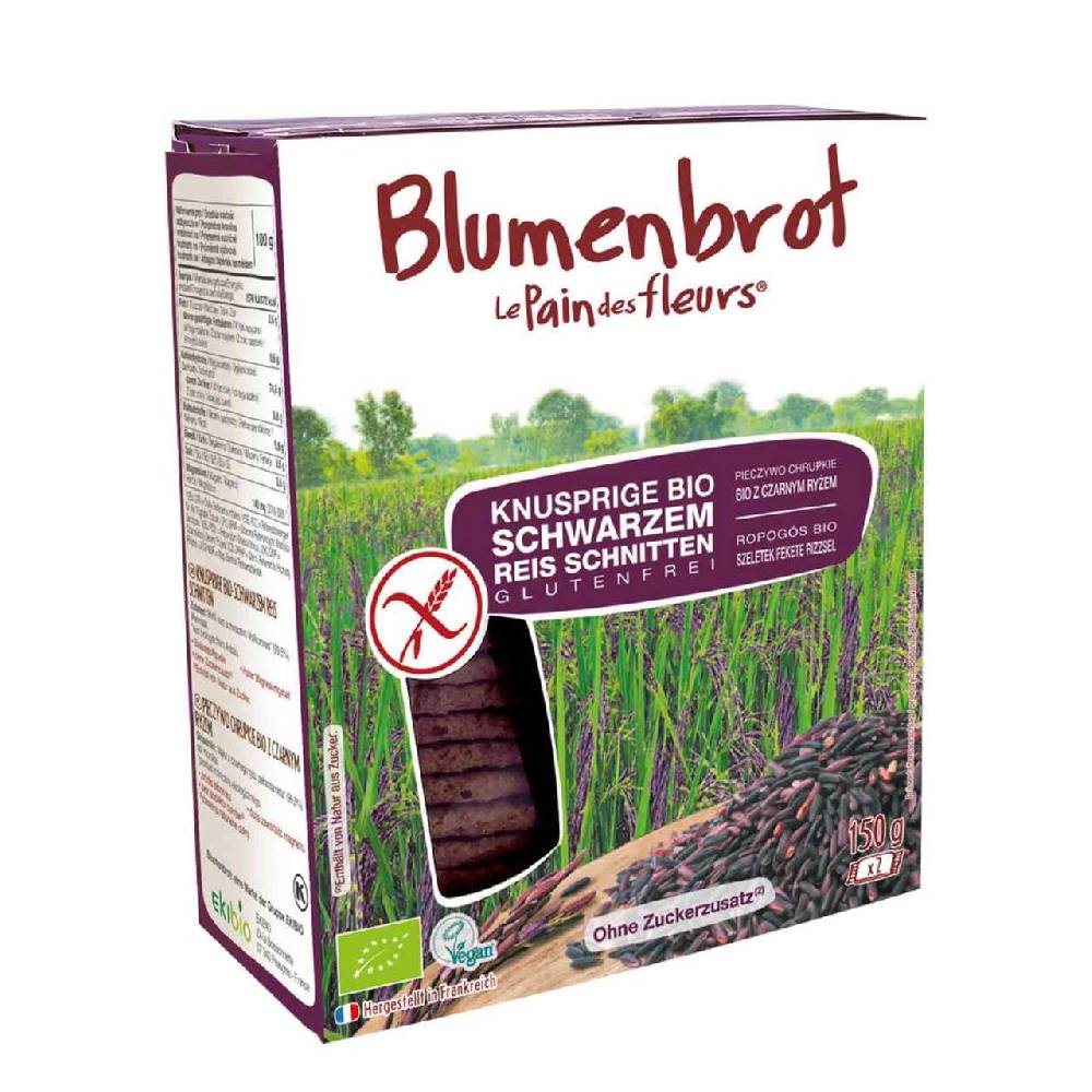 blumenbrot Le Pain des fleurs Flower Bread black rice, organic, 150 g