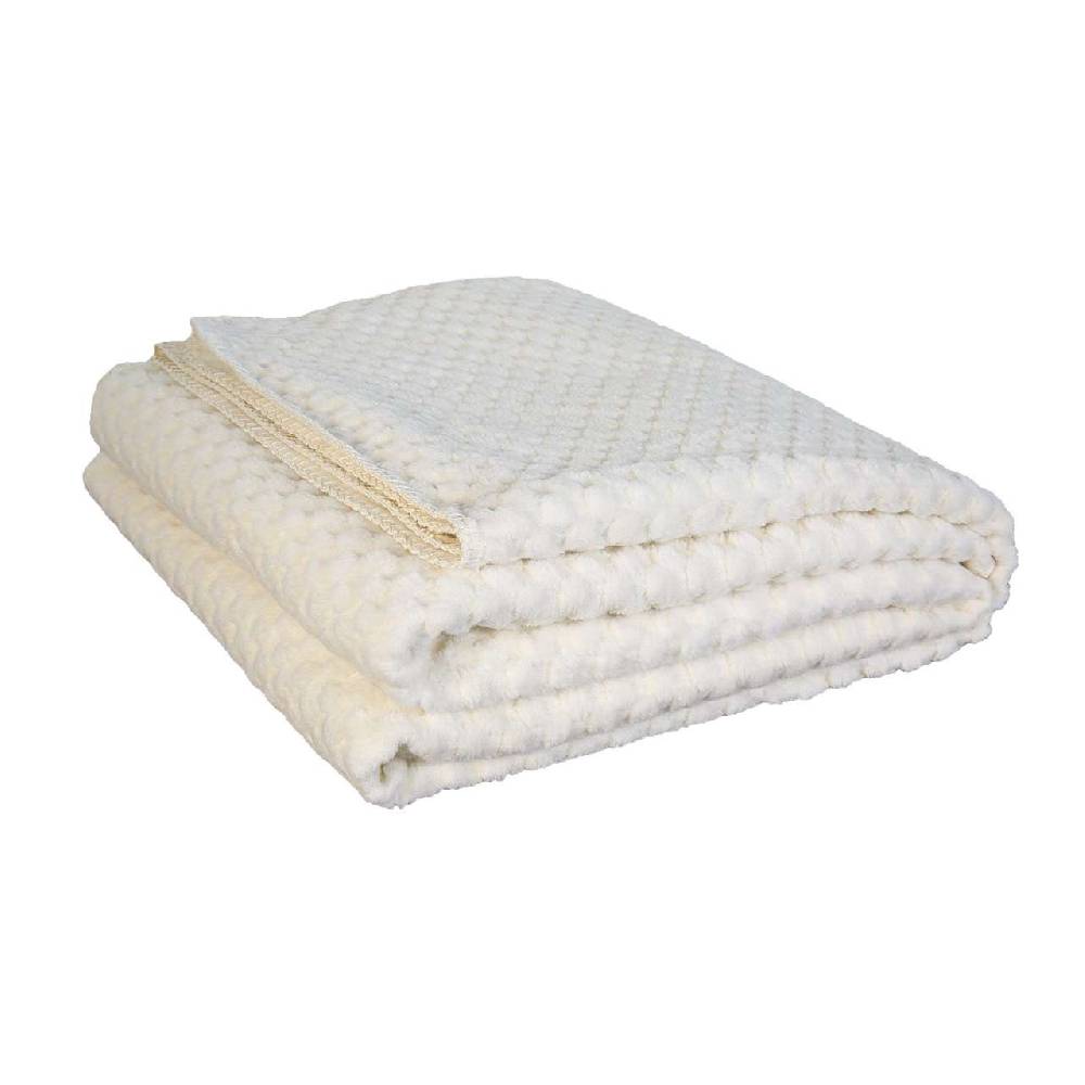 purenature Living blanket white organic cotton kbA with cashmere feeling