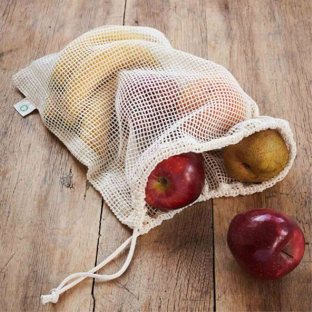 Living-crafts Living Crafts Fruit And Vegetable Bag With Drawcord