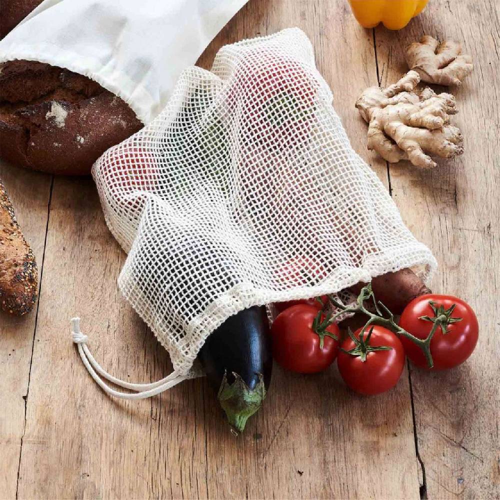 Living-crafts Living Crafts Fruit And Vegetable Bag With Drawcord