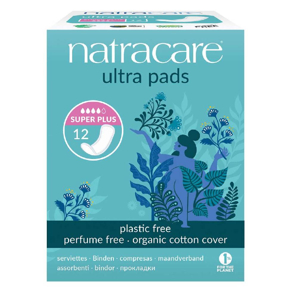 natracare Natracare Natural Pads Ultra super plus, 12 pieces