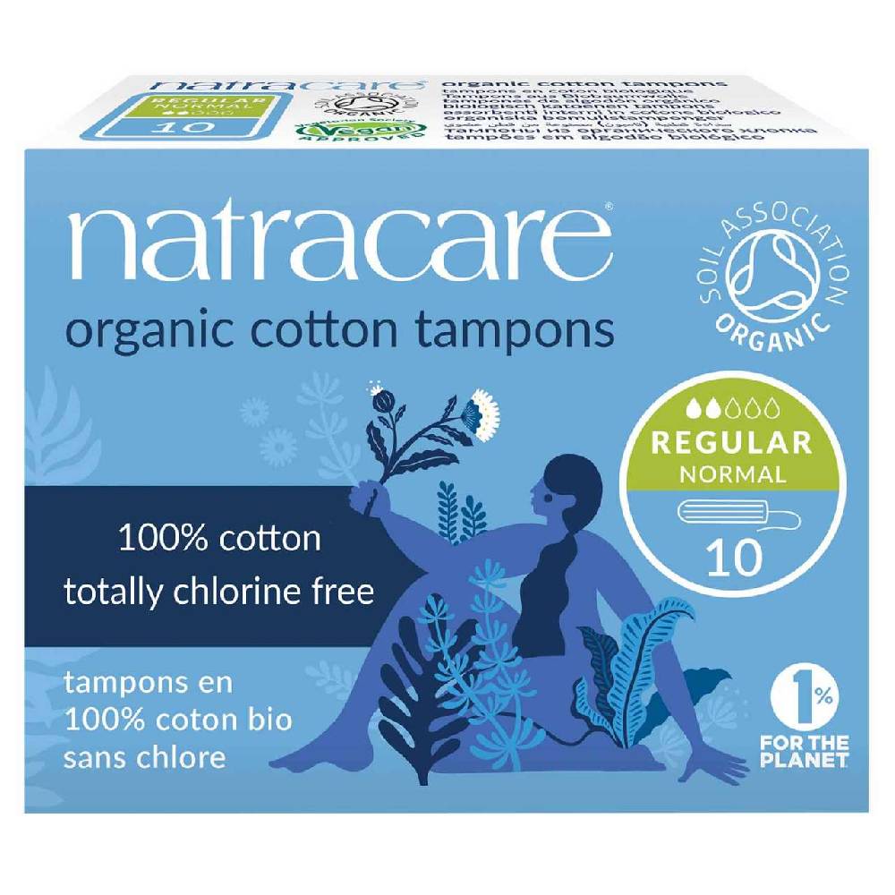 natracare Tampons Normal Without Applicator, (10)
