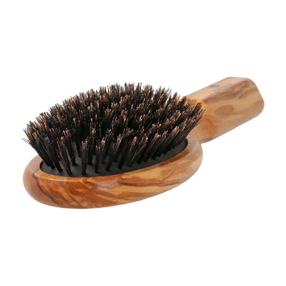 Purenature Olive Wood Hair Brush With Boar Bristles